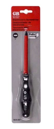 Gardner Bender ProTect Insulated Electrician&#039;s 1/4&#034; Slotted Screwdriver  SCE-257