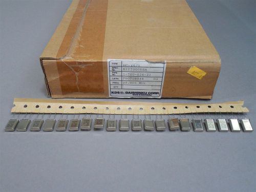 20pc KDS Daishinku 27.000MHz Type: HC-49/U Crystal Oscillators P/N:1-760-626-21