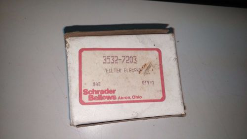 SCHRADER BELLOWS 3532-7203 FILTER ELEMENT *NEW IN BOX*