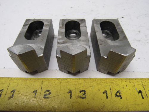 Dillion kw4 custom serrated lathe chuck soft jaws 1&#034; id radius set of 3 for sale