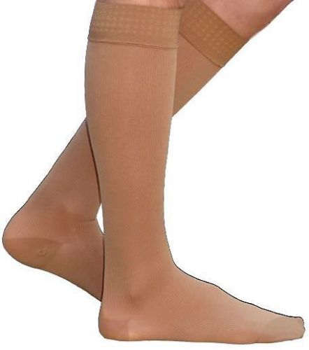 Cotton  20-30 mmHg Womens With Grip Top Socks, Crispa - XL, Long, 232CXLW66-S
