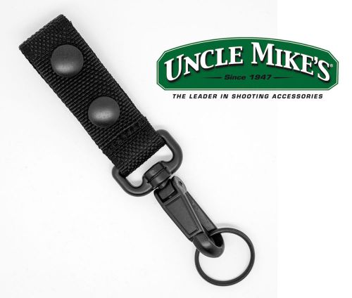 Uncle Mike&#039;s Standard Key Holder Police Belt Loop Black Web 89067