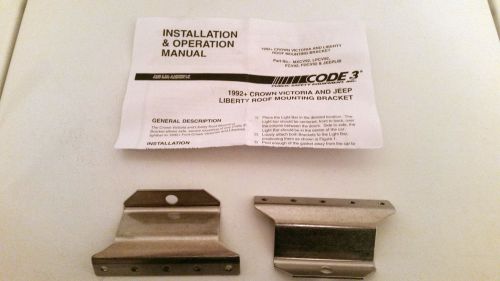 CODE 3 / PSE Roof Mounting Brackets - 1992 and up Ford Crown Vic &amp; Jeep Liberty