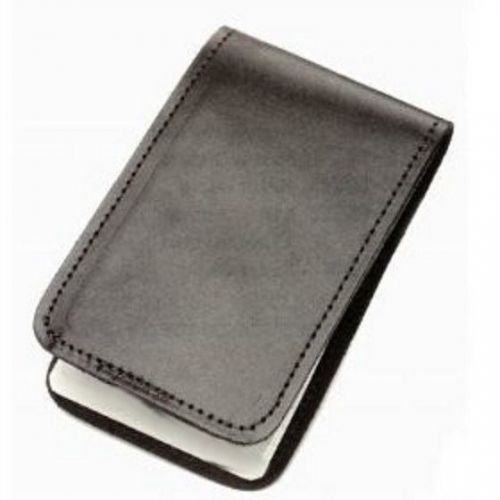 Police-Fire-Rescue- Plain Leather Memo Pad With 3  Paper Pads 3&#034; X 5&#034; Included