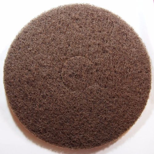 Ability One 17&#034; Brown Stripping Pads, Qty 5, 7910-01-513-2242 (JE1)