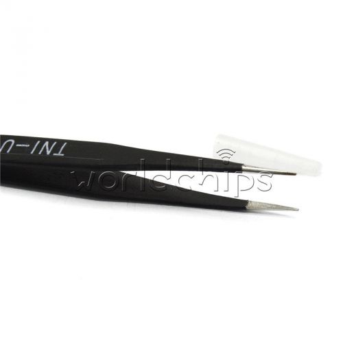 5pcs antistatic non-magnetic straight tip tweezer tu-10b for arduino for sale