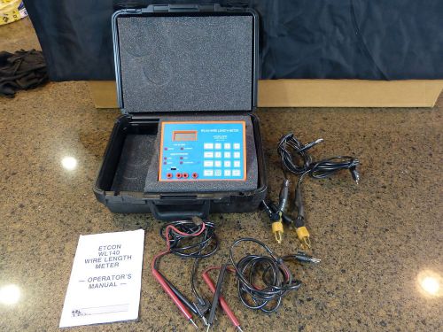 ETCON WL140 Wire Length Tester Measurer Meter with Leads Case Manual