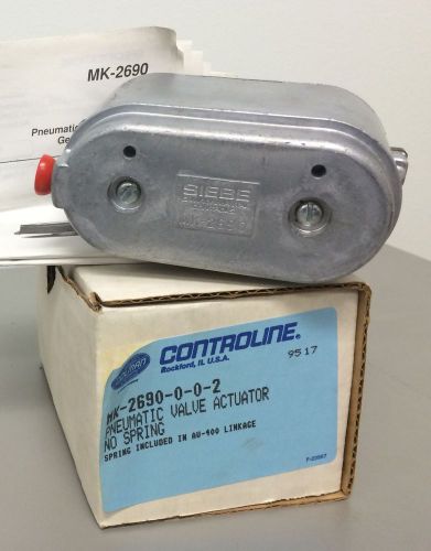 Barber colman controline mk-2690-0-0-2 pneumatic valve actuator for sale