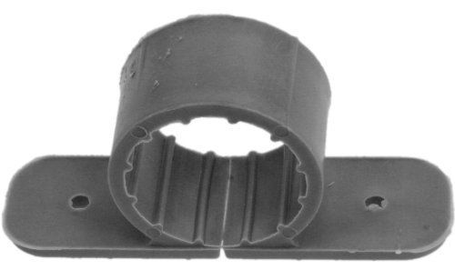 Aviditi 88923 1-1/4-inch plastic 2-hole full-circle pipe clamp, (pack of 10) for sale