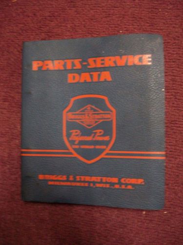 Briggs &amp; Stratton Parts-Service Data Catalog Manual 1954 MS-3222