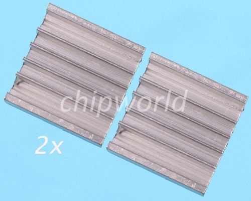 2pcs ic heat sink aluminum 30*30*10mm 30x30x10mm cooling fin 3m8810 adhesive for sale