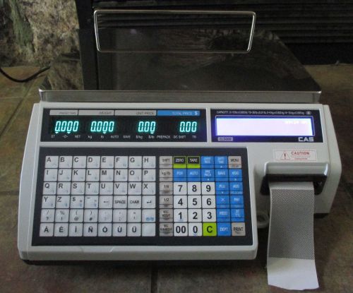 CAS CL5000-B Digital Label Printing Deli Scale. 30 Lb. Capacity