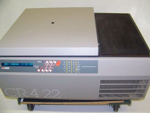 Jouan cr4-22 benchtop refrigerated centrifuge w/4 position rotor bucket 4750rpm for sale