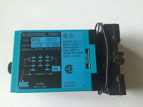 NEW IDEC ELECTRONIC TIMER 1S AC120V 50/60Hz RTE-BN1 8M