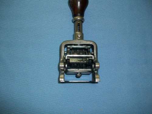 Vintage Paragon Numbering Machine- 5 wheels