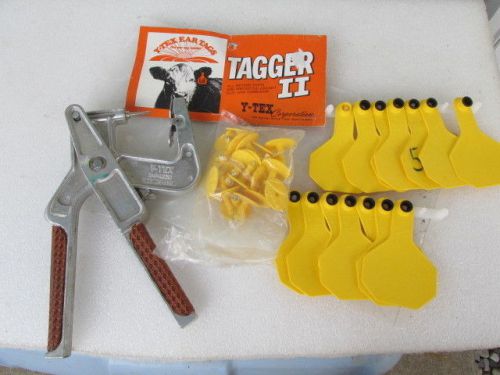 Y-TEX Tagger II Tagging Livestock Animal Ear Applicator Puncher Veterinary Tool