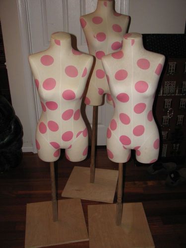 ONE (1) Victoria Secret Mannequin Polka Dot Torso WITHOUT stand
