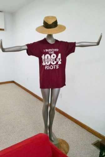 C1960s 7-ft Full-Body Fiberglass Mannequin w/ Head