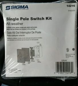 NIP SIGMA Electric #14216 Gray Single Pile Switch Kit
