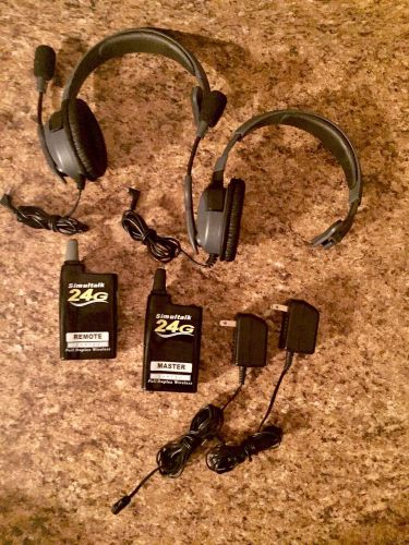 Eartec Simultalk 24G w/ New G4 Headsets &amp; Chargers