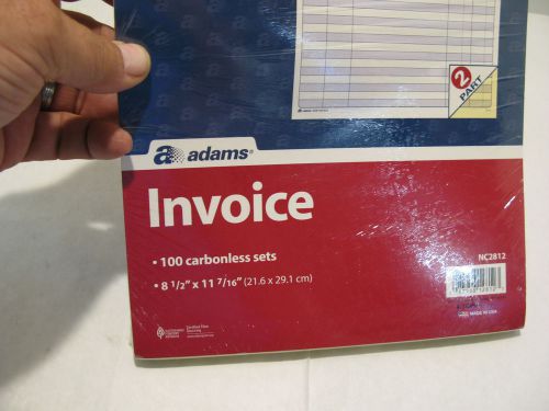 Adams Invoice Set Package Of 100 Carbonless sets - NC2812