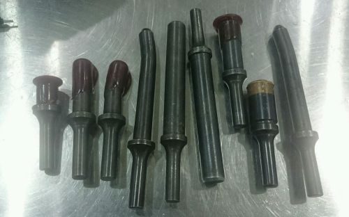 Aircraft rivet sets. new and used lot of 9 sets.  aircraft tools.  sheetmetal for sale