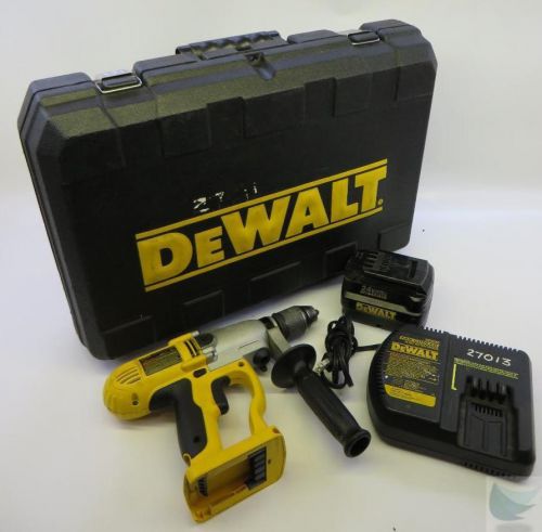 Dewalt DW006 Cordless Hammer Drill W/ Case Charger &amp; Battery NO BITS