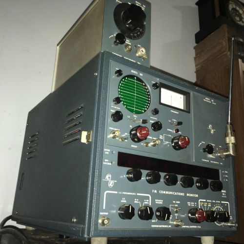 Vintage Cushman Broadband FM Communications Monitor Model CE-3 + Preselector