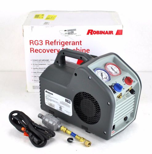 Robinair rg3 refrigerant recovery machine 2 port 1/4&#034; male hose connection 1ab for sale
