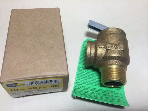 Apollo safety relief valve 3/4&#034; 10-407-05 30psi bronze - new for sale