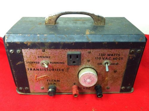 Vintage 1950s Tuffy Terado Titan Transistorized Power Converter 25A Model 50-201