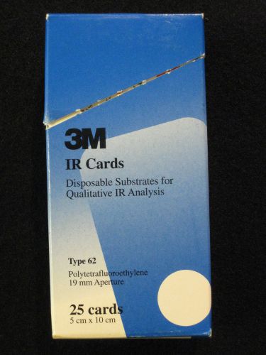 3M IR Cards, 25 disposable substrates, type 62, 5 cm x 10 cm, 19 mm Aperture