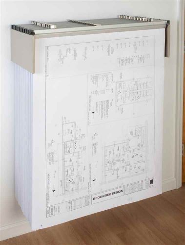 Brookside design dlwc vertical blueprint storage drop lift wall rack for sale