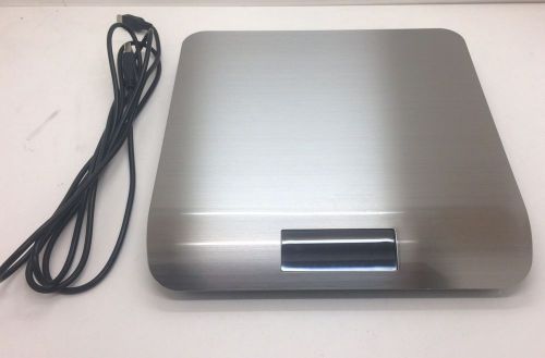 STAMPS.COM  model 550 5 POUND DIGITAL STAINLESS LCD POSTAL SCALE