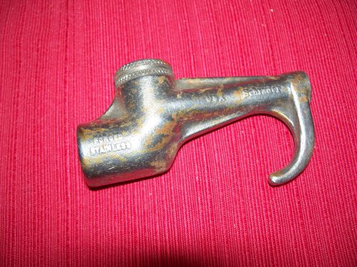 Vintage stainless steel schrader blow gun air nozzle valve steam punk for sale