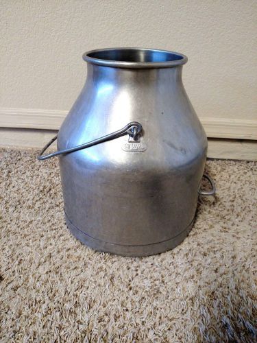 Vintage Stainless Steel DE LAVAL Milking Bucket Can Pail