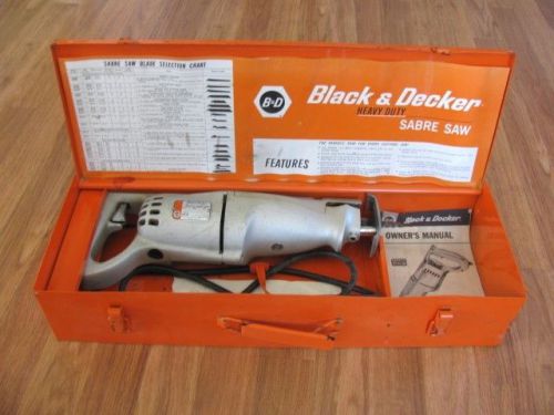 SAWZALL BLACK &amp; DECKER HEAVEY DUTY model # 3102 , 2 speed w/extra blades &amp; case