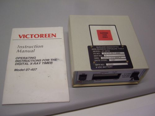 Nuclear Associates 07-457 timer Xray Time Meter Victoreen Keithley Unfors radcal