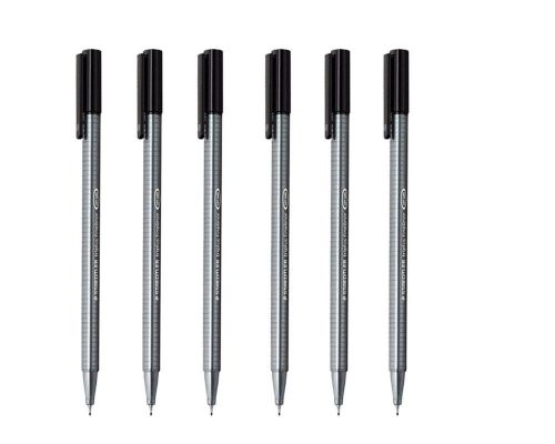 Staedtler Triplus Fineliner 0.3mm - Pack of Six (6 Black) 6 Black