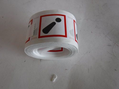 Label, Exclamation, 1x1In, CtdPaper, 250Roll LZH617PS2 (I48E)