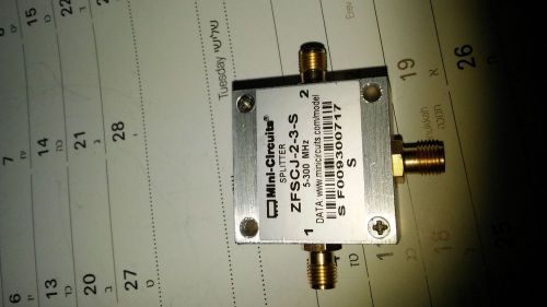 Mini Circuits ZFSCJ-2-3-S, coaxial, power splitter/combiner