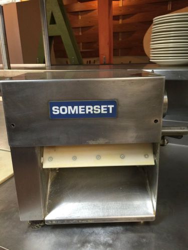 Somerset CDR-100 Dough Roller 10&#034; Single Pass Sheeter Countertop Machine Pizza