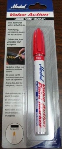 Markal valve action liquid paint marker - red 96802 for sale
