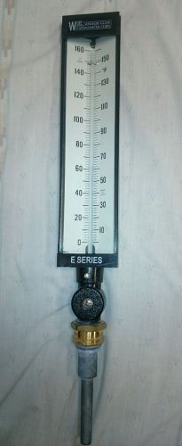Weksler E Series Glass Adjustable Type Thermometer Range 0/160 F and 0/160