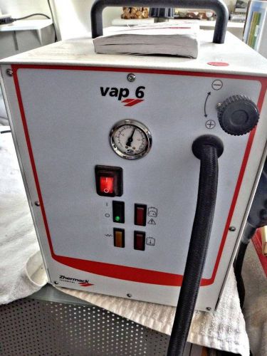 Our no. 4 zhermack vap 6 portable steamer with steam gun &amp; orig. mnl. &amp; box for sale