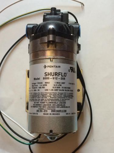 Shurflo 115v pump 8000-912-288 1.4gpm 100 psi Carpet Cleaning Extractor pump