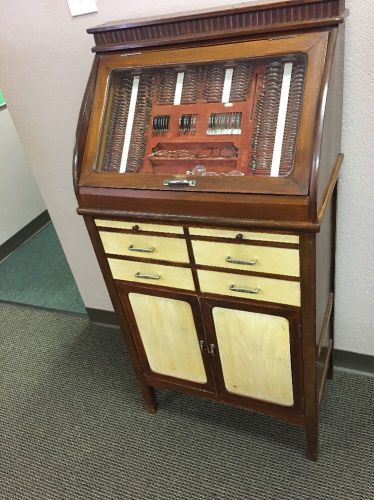 Antique Trial Lens Cabinet With Lenses