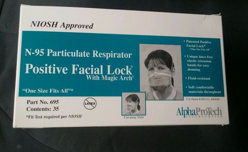 Alpha Protech Facial Lock Mask with magic arch N-95 Particulate Respirator.
