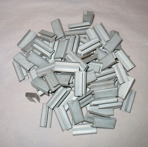 Lot (88) 1/2&#034; Banding Strapping Metal Seals Clips Shipping Supplies