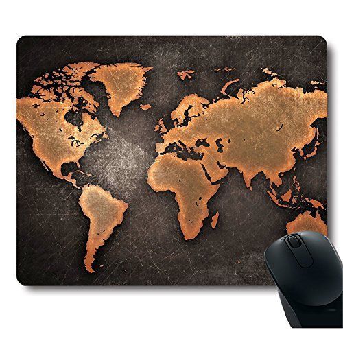 Vintage black world map antique large mouse pad mousepad for sale